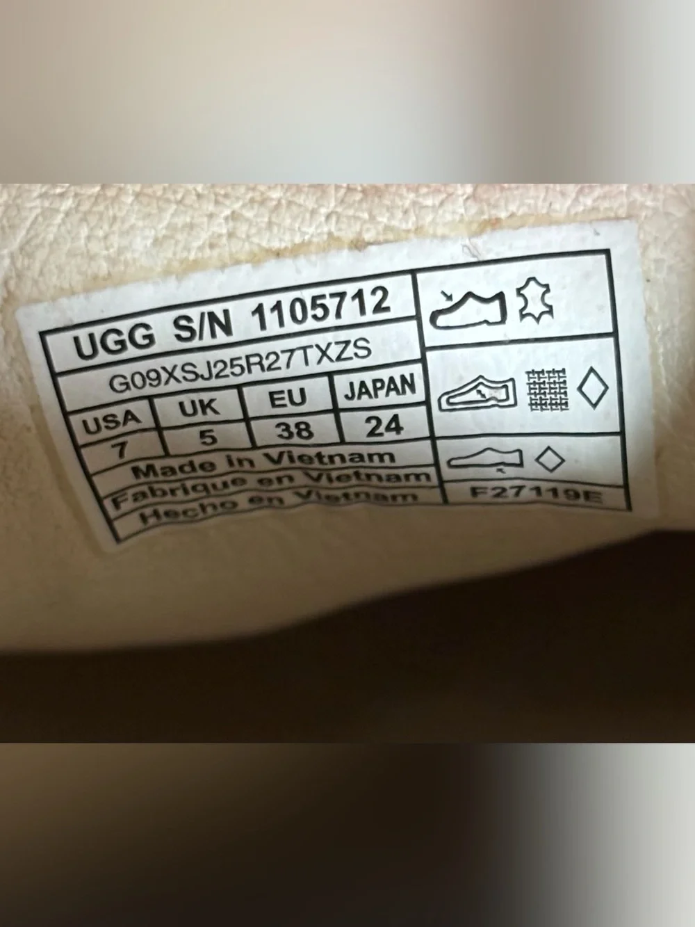 UGG Slip-On Leather Sneakers in White
